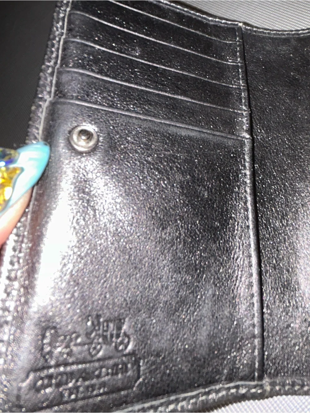 Coach monogram small wallet